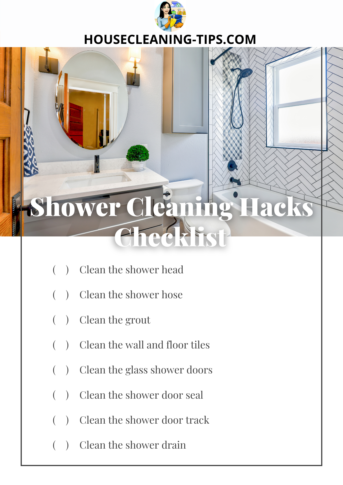 Tips on how to clean glass shower doors. #cleaningtiktok #cleanfreak #
