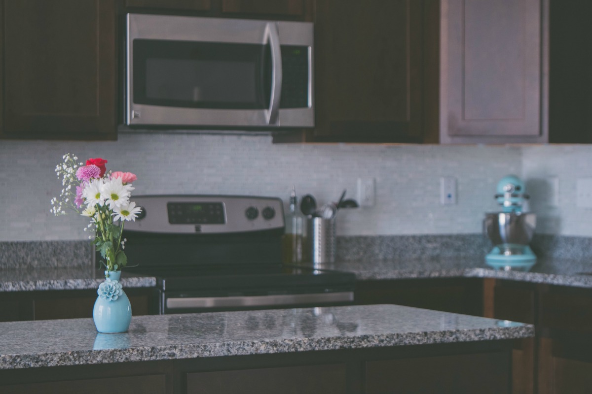 cleaning a kitchen